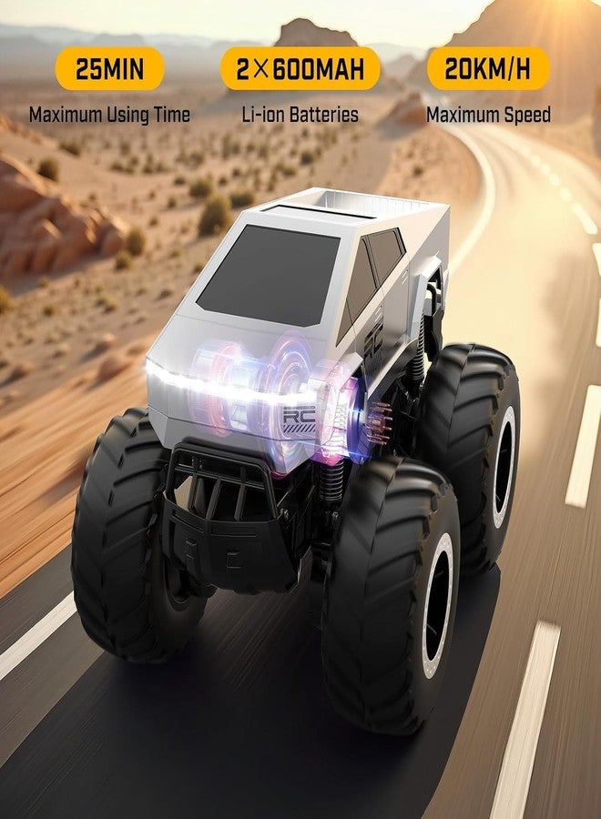 KING FORU RC Car for Kids, 1:16 Scale Amphibious 4WD Off-Road Monster Truck, Waterproof Remote Control Pickup, 2.4GHz, All-Terrain RC Vehicle for Boys Ages 8+, Perfect for Birthday Gifts - Image 2